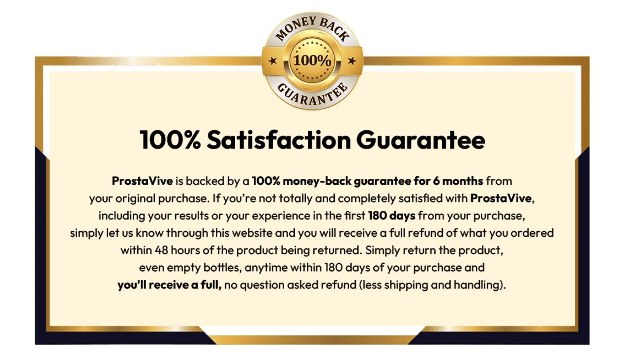 ProstaVive_180_Days_Money_Back_Guarantee